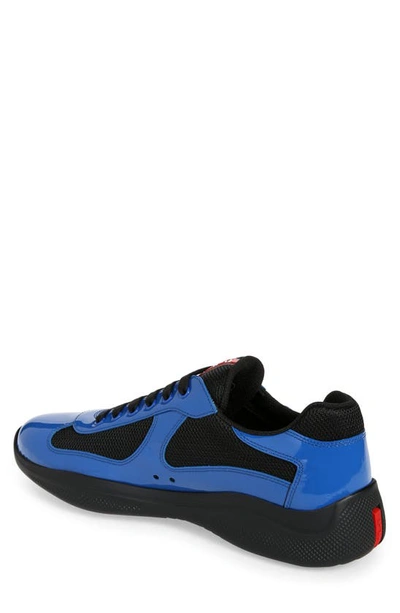 Prada Men's America's Cup Patent Leather & Technical Fabric Sneakers In  F0c6s Cobalto Ner | ModeSens