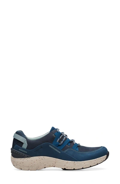 Shop Clarks (r) Wave Range Waterproof Sneaker In Blue Combi