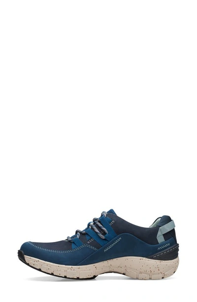Shop Clarks Wave Range Waterproof Sneaker In Blue Combi