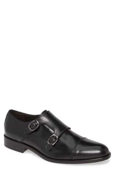 Shop To Boot New York Ronald Double Monk Strap Shoe In Black