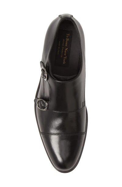 Shop To Boot New York Ronald Double Monk Strap Shoe In Black