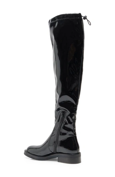 Shop Free People Go Go Gloss Over The Knee Boot In Black