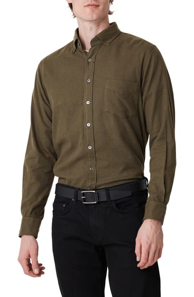 Shop Rodd & Gunn Barrhill Sports Fit Button-down Shirt In Loden