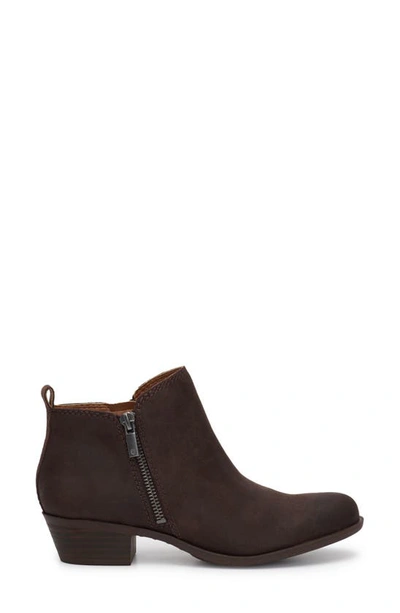 Shop Lucky Brand Basel Bootie In Chocolate