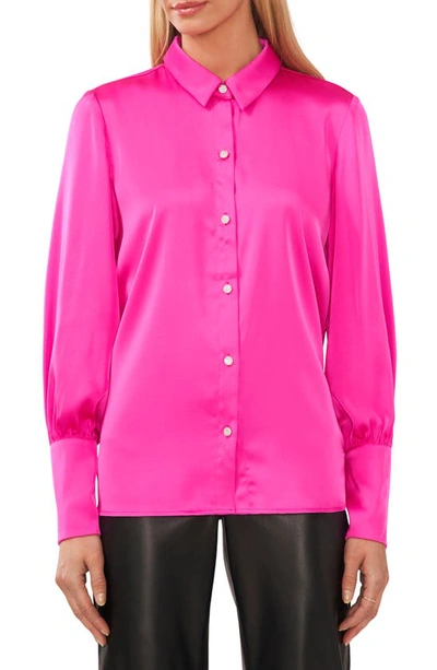 Shop Halogen Button-up Shirt In Taffy Pink