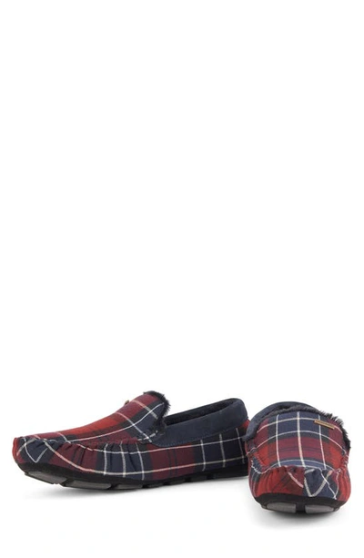 Barbour Monty Slipper In Cordovan Tartan
