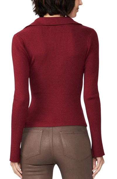 Shop Paige Catarina Rib Sweater In Hot Chestnut