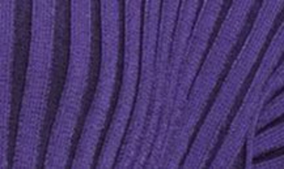 Shop Jacquemus La Maille Pral Rib Cardigan In Purple