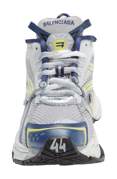 Shop Balenciaga Runner Sneaker In White/ Black/ Grey/ Yellow