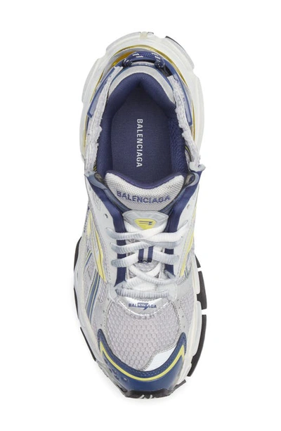 Shop Balenciaga Runner Sneaker In White/ Black/ Grey/ Yellow