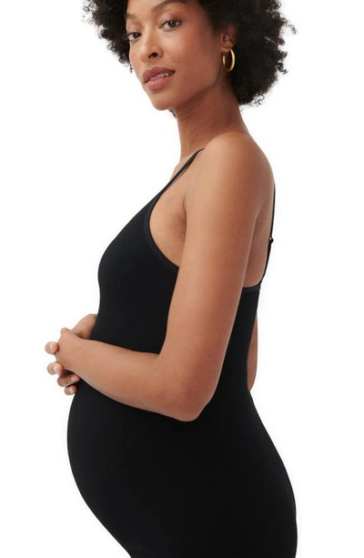 Shop Hatch The Body Rib Maternity Unitard In Black