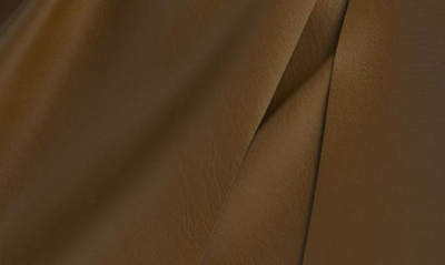 Vero Moda Bella Coated Faux Wrap Miniskirt In Dark Olive