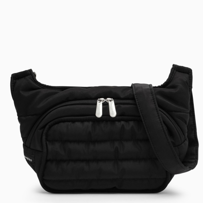 Marimekko Black Nylon Shoulder Bag In Black