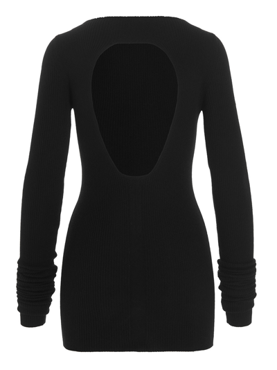 Shop Rick Owens Al Top Sweater In Black