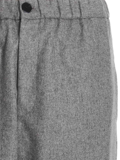 Shop Jil Sander Wool Trousers In Gray