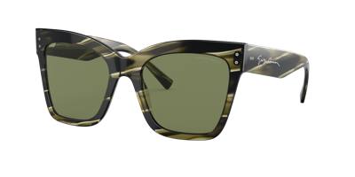 Shop Giorgio Armani Woman Sunglass Ar8175 In Green