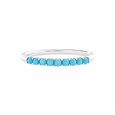 Pre-owned J.o.n 14k Gold Natural Turquoise Anniversary Ring Fine Jewelry