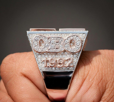 Pre-owned Online0369 Men's Custom Number Letter Ring Free Gift 2.72 Ct Moissanite 925 Silver In White