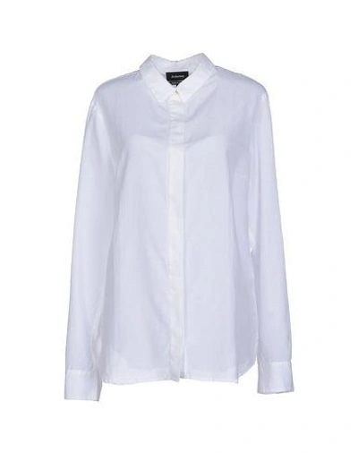 Shop Jeckerson Solid Color Shirts & Blouses In White