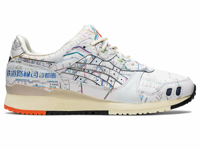 Pre-owned Asics Gel-lyte Iii 3 Og Atmos Tokyo Subway 1201a528-100 In White/ Peacoat