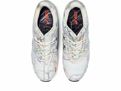 Pre-owned Asics Gel-lyte Iii 3 Og Atmos Tokyo Subway 1201a528-100 In White/ Peacoat