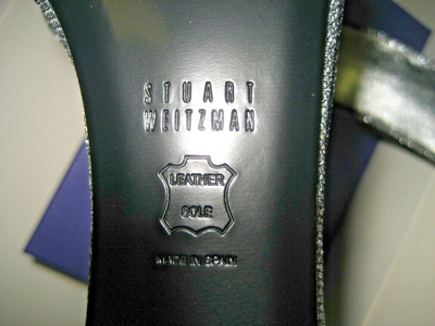 Pre-owned Stuart Weitzman $415  Us 8.5 M Nudist Open-toe Dress Sandals High Heels Shoes In Silver