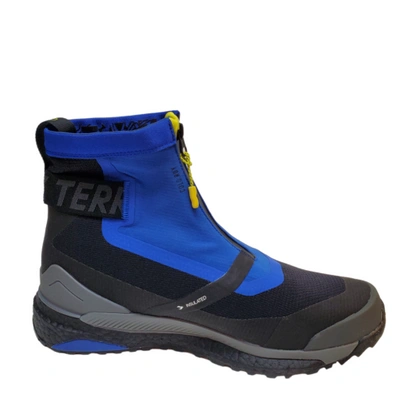 Pre-owned Adidas Originals Adidas Mens Shoes Terrex Free Cold Rdy Insulated Waterproof Hiker Boots 9d Bl... In Core Black Blue Metallic Bold Blue