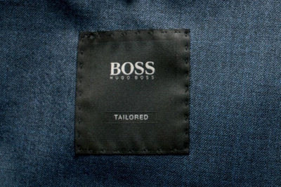 Pre-owned Hugo Boss Men's "t-novem/brite" Blue Mohair Wool Two Button Suit