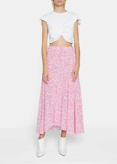 Shop Isabel Marant Zineae Twisted Crop Top In White
