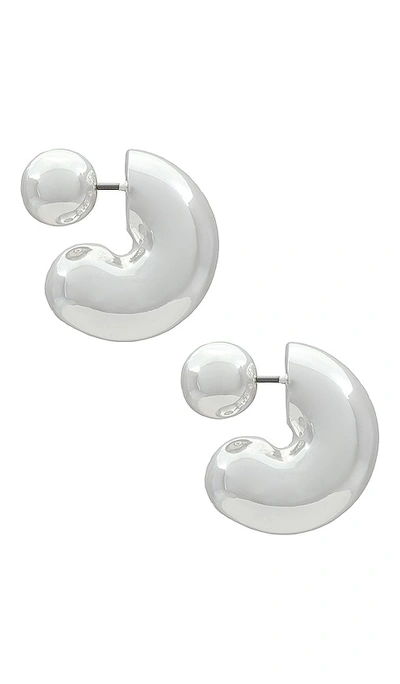 Jenny Bird Tome Medium Hoops In Silver