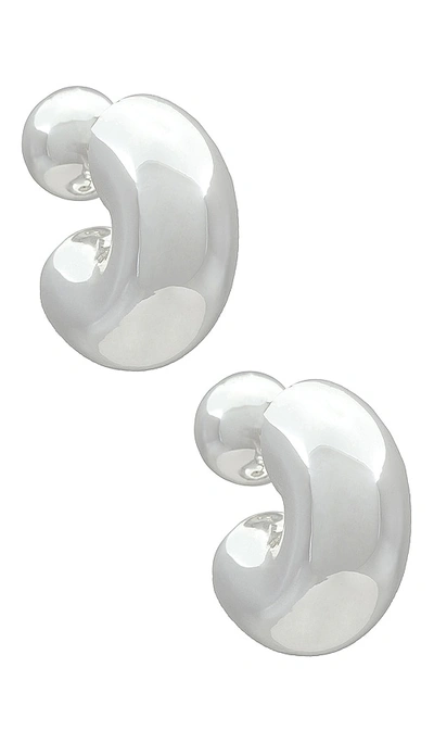 Jenny Bird Tome Medium Hoops In Silver
