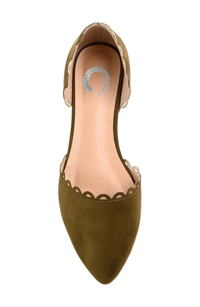 Shop Journee Collection Jezlin D'orsay Flat In Green