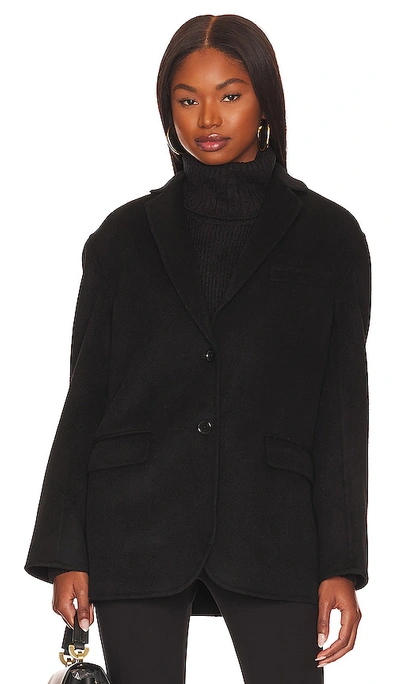 Anine Bing Quinn Single-breasted Blazer In Black