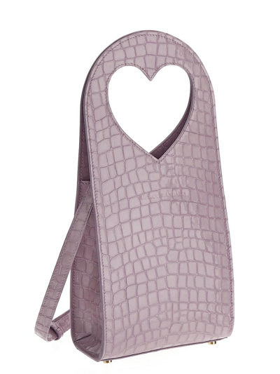 Shop Marco Rambaldi Heart Bag In Purple