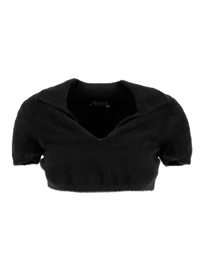 Shop Acco Studios Liv Polo Shirt In Black