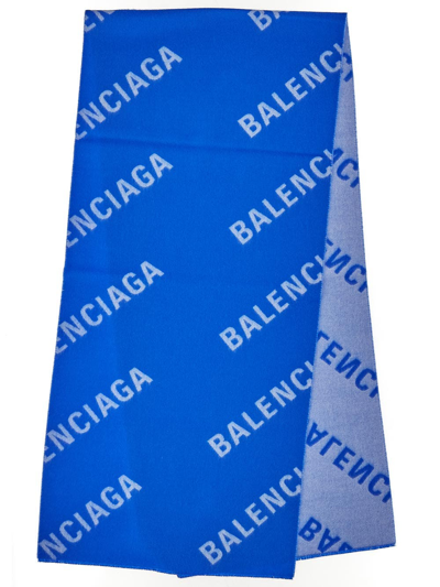 Shop Balenciaga Logoed Scarf