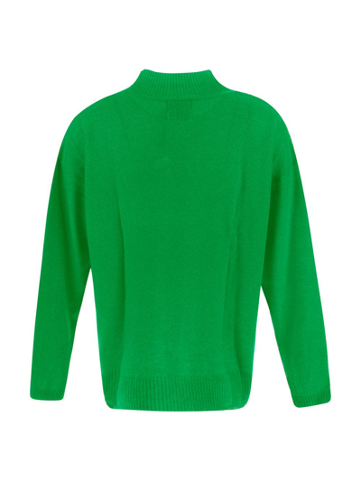 Shop Malebolge Viii Knit Mockneck Sweater In Green