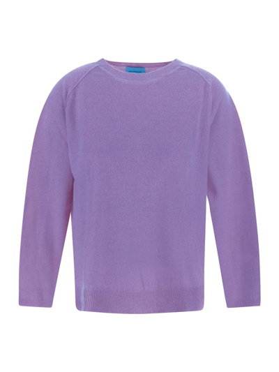 Shop Malebolge Viii Knit Crewneck In Purple