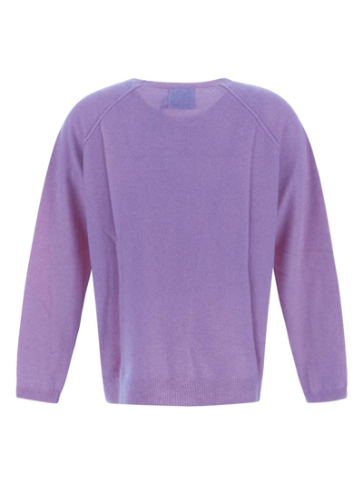 Shop Malebolge Viii Knit Crewneck In Purple
