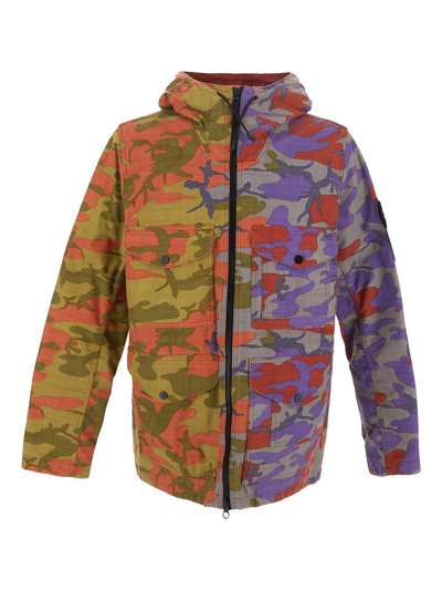 Stone Island Camouflage Jacket In Multicolor | ModeSens