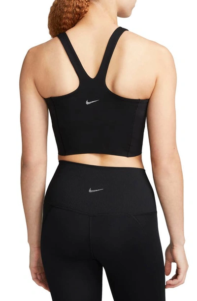 Shop Nike Yoga Dri-fit Luxe Crop Tank In Black/ Multi Color