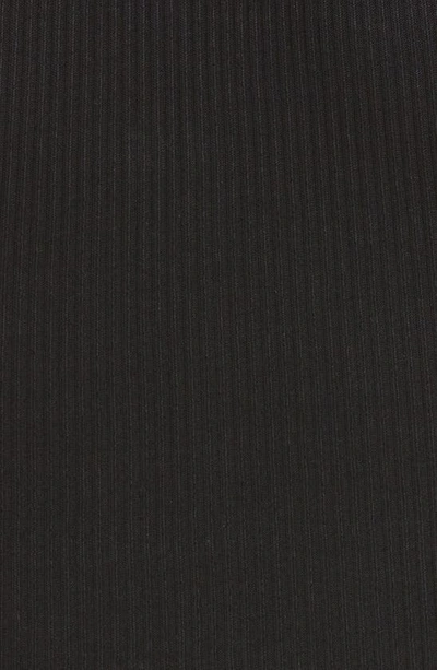 Shop Dion Lee Cold Shoulder Organic Cotton Rib Corset Top In Black