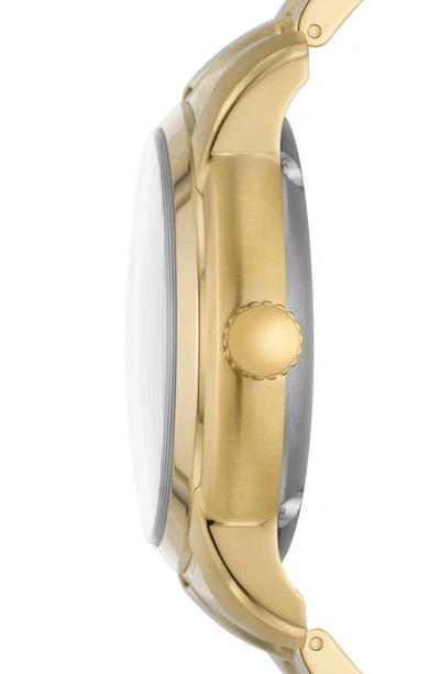 Shop Fossil Heritage Automatic Bracelet Watch, 43mm In Gold