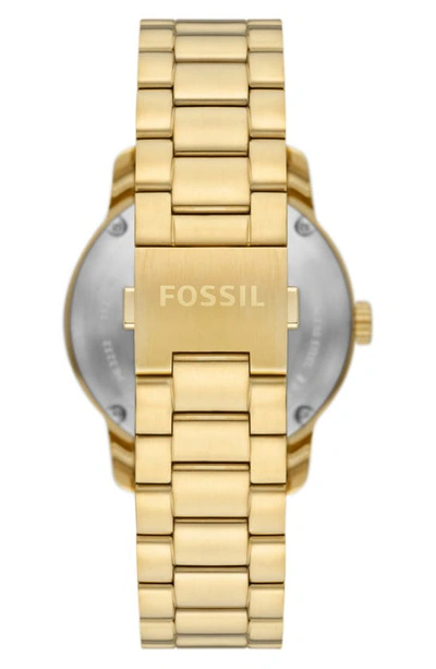 Shop Fossil Heritage Automatic Bracelet Watch, 43mm In Gold