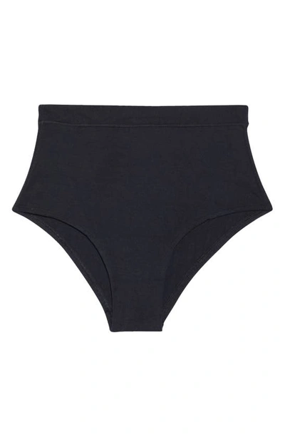Meundies Feelfree High Waist Briefs In Black