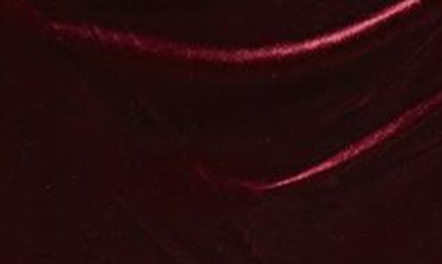 Alex Evenings Three-quarter Sleeve Velvet Gown In Wine