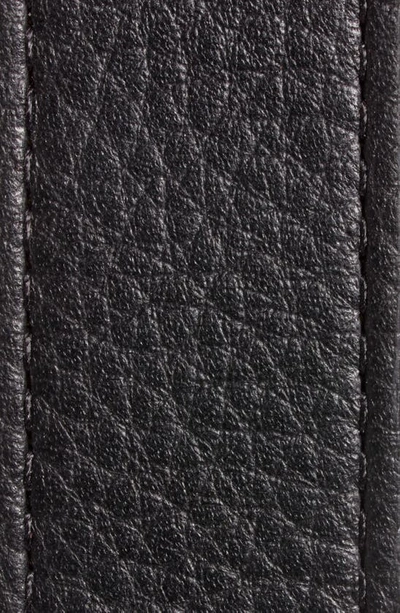 Shop Tory Burch Miller 1-inch Reversible Logo Belt In Black / Classic Cuoio / Silver