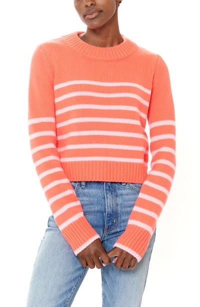 Shop La Ligne Mini Maren Wool & Cashmere Sweater In Hot Coral/ Pink