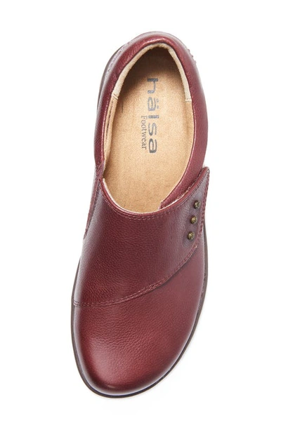 Halsa Footwear Anna Clog In Dark Cherry