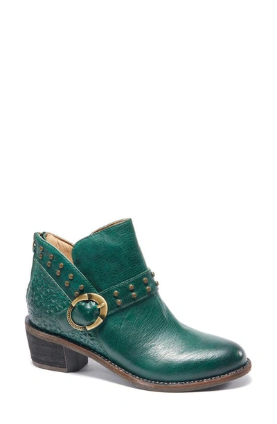 Shop Halsa Footwear Melania Bootie In Dark Green